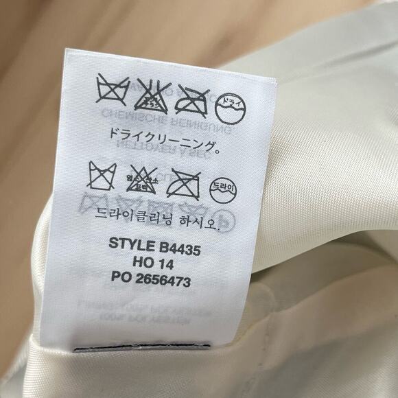 J.Crew Blurred Ikat Pleated Mini Skirt in Black White‎ Zipper Back, Size 4 - Picture 12 of 12